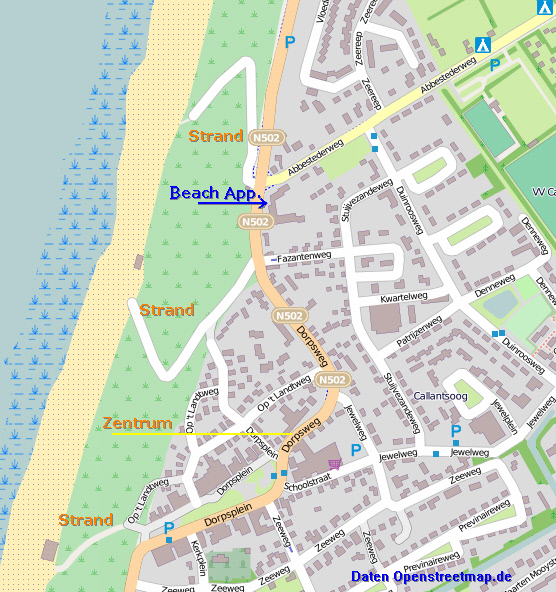 Callantsoog Badeurlaub Detailkarte